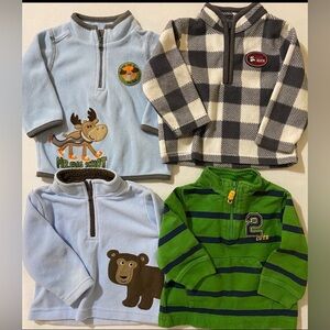 Carter’s Baby Boy’s 1/4 Zip Pullovers 6m & 6-9m